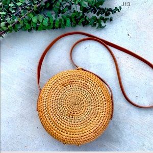 Nordstrom Straw Canteen Crossbody Bag